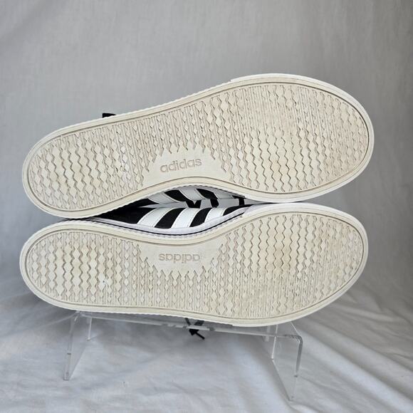 Adidas Canvas Sneakers Men's 13 Black White Stripe Lace Up FW7033 - Picture 6 of 13